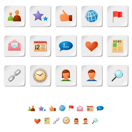 Social network iconsのイラスト素材