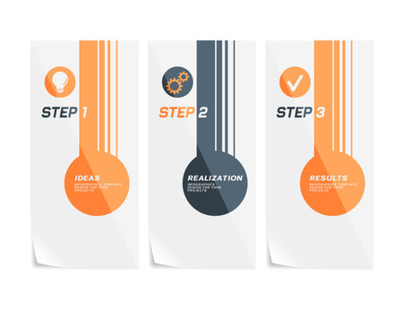 Corporate design of paper flyers or web bannersのイラスト素材