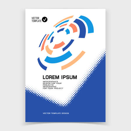 Brochure cover with design elementsのイラスト素材