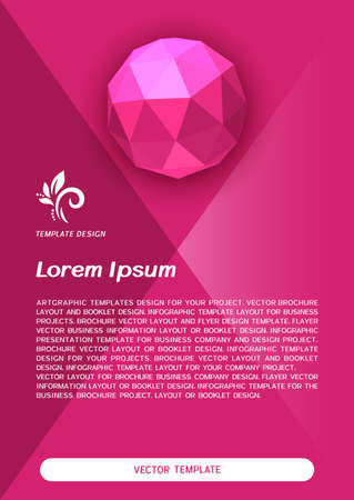 Brochure cover or web banner design. Vector illustrationのイラスト素材