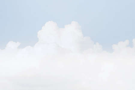sky soft cloud, sky pastel blue color soft backgroundの写真素材