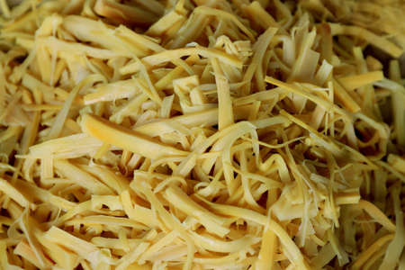 Pickled bamboo shoots, Bamboo shoot food preservation for cooking thai sour soupの写真素材