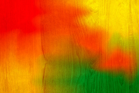 red and green colorful wooden planks cracked background, colorful painted wooden texture wall, color abstract painting texture on the old wood surface backgroundの写真素材
