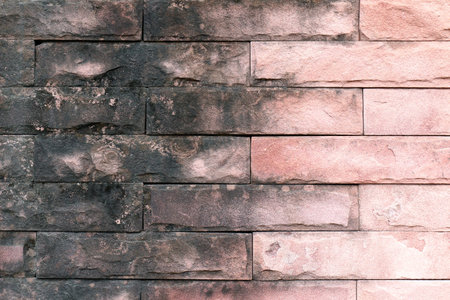brick red wall old, brick stone wall old texture backgroundの写真素材