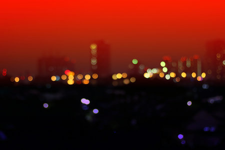 blurred colorful bokeh for night background, abstract night blur city with bokeh colorful light...