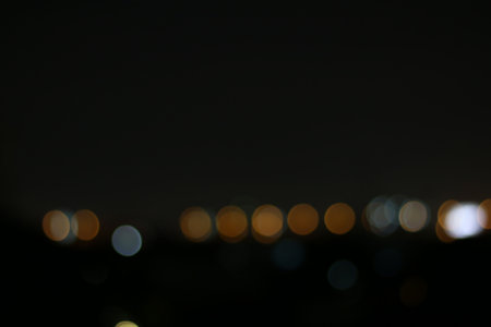 blurred colorful bokeh for night background, abstract night blur city with bokeh colorful light...