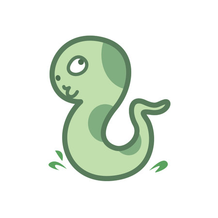 snake cartoon character cute isolated on white background, beautiful snake cartoon characters cute,...