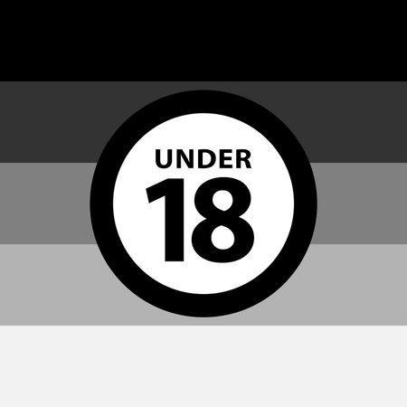 Vector of 18 under sign warning symbol - ID:1-123563704 - Royalty Free ...