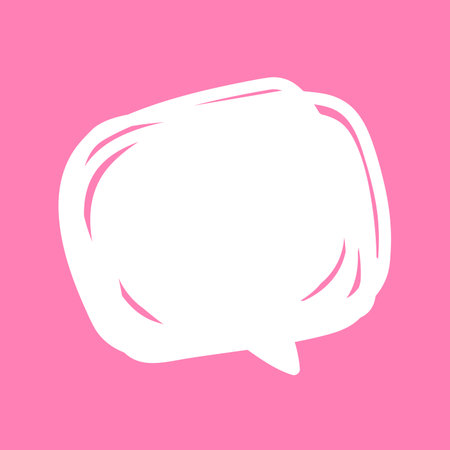 Blank empty white speech bubbles single, Comic speech bubbles doodle or sticker dialog, Illustration...