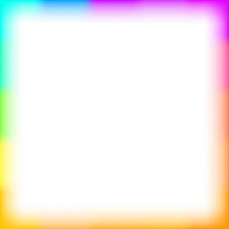 colorful border square blur and smooth white for background banner and blank copy space, banner frame watercolor art style and square empty, multicolor frame cover or templates banner backgroundのイラスト素材