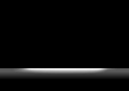 black colors and white light shine for rectangle background, backdrop black and spotlight soft, black space for backgroundのイラスト素材