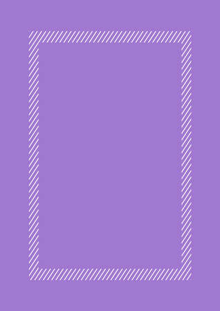fashionable frame purple color flat lay style and rectangle for copy space, empty frame purple for banner design, template of pink frame banner blank for advertising graphic beauty cosmetics fashionのイラスト素材