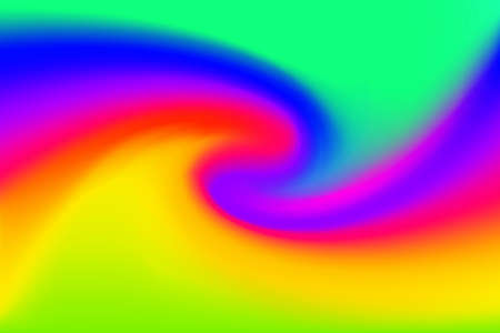 blurred green blue and pink colors twist wave colorful effect for background, illustration gradient in water color art swirl rainbow and sweet color concept, colorful wallpaper with twist swirl colorsのイラスト素材