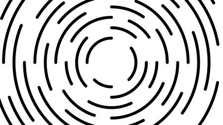 circle line black swirl burst on white background, swirl circle art line spiral shape, cycle spiral shape for technology concept, ripple lines graphic circle round, wave line twist and motion effectのイラスト素材