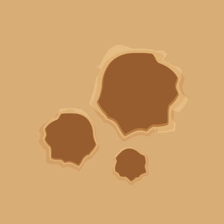 cardboard box with holes, hole at crate boxes brown texture, damaged boxes concept, cardboard box and hole close up, broken corrugated box, hole cardboard box brown for background, paper holes rippedのイラスト素材