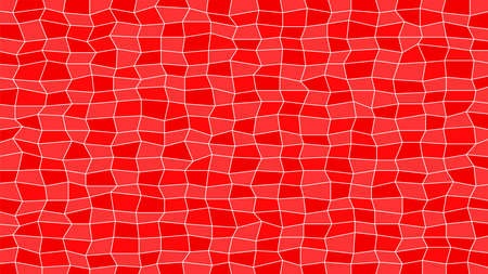 abstract tile red color for decoration and background, red texture for decorative wall, modern geometric white red graphic, pattern mosaic tile for material, illustration geometric polygon surfaceのイラスト素材