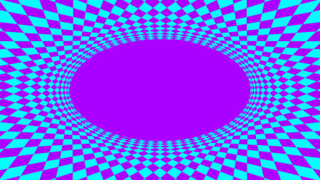 geometric art abstract purple blue for background, art line purple blue spiral optical for hypnotic wallpaper, geometry polygonal pattern with connected graphic line, optical graphic distorted wavyのイラスト素材