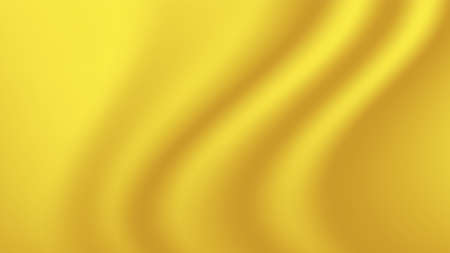 yellow gold gradient and wave curve for luxurious background, golden fabric cloth smooth for backdrop, wavy fabric cloth gold for wallpaper, illustration clothes silk flowing and ripple for copy spaceのイラスト素材
