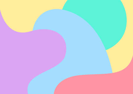pastel soft multicolour for background, blob free shape multicolored for backdrop, colorful blob shape for banner, multicolored blob shape for wallpaper, blob free shape multicolored for backdropのイラスト素材