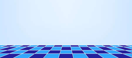 wall and checkered tile ceramic for architecture background, bathroom floors and indoor wall, tiled floor blue color inside room, wall tiles checkered pattern, mosaic tile and floor emptyのイラスト素材