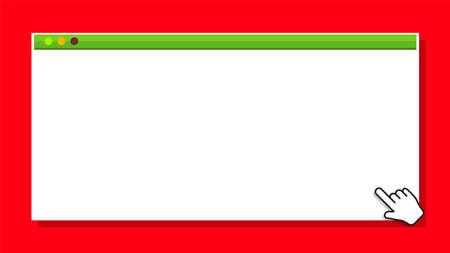 Window form blank on redのイラスト素材