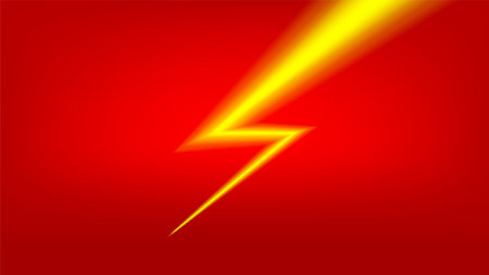 banner flash sale with thunder light on red for shopping backgroundのイラスト素材