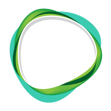 green fluid blob shape frame for fashionable banner, speech bubble frame modern âfor sticker sale âtext, copy spaceのイラスト素材