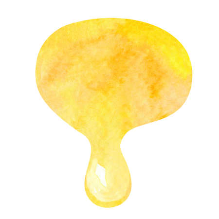 watercolor honey drop, watercolor caramel flow, yellow gold fluid dropの写真素材
