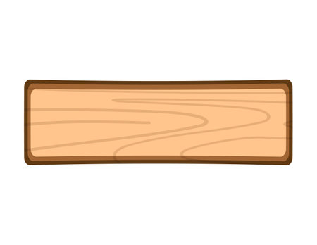 wooden plank, wood sign, empty wooden boardのイラスト素材