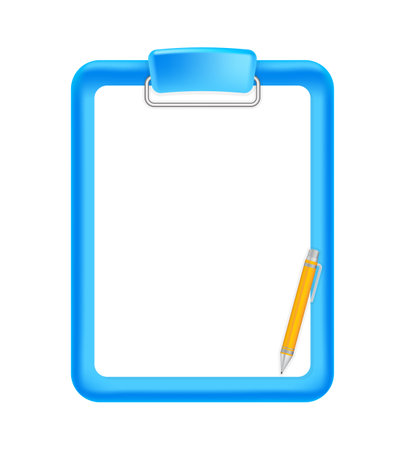 clipboard for document survey, tasks board, agreement, checklist and report, clipboard for graphic element, checklist icon for webのイラスト素材