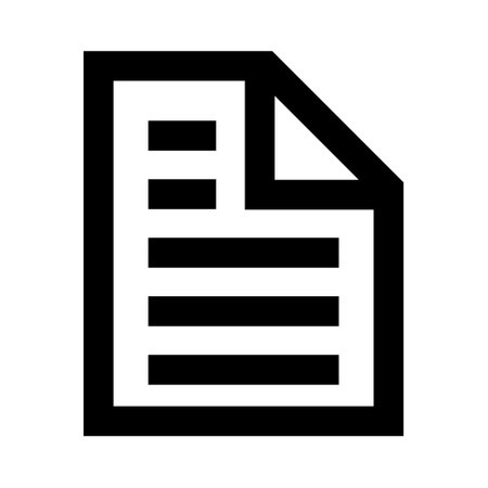 document icon, paper symbol, information file iconのイラスト素材