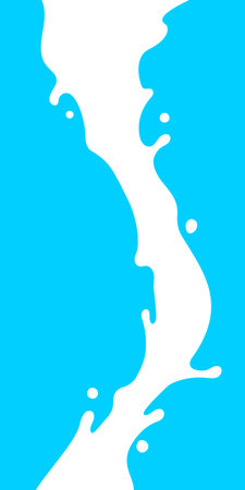milk splashのイラスト素材