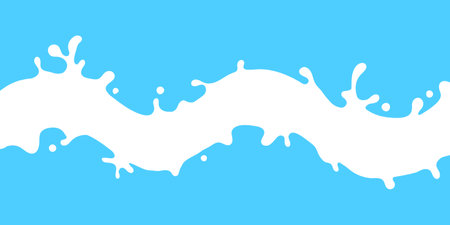 milk splashのイラスト素材