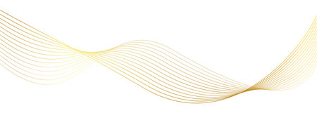 luxury gold wavy line pattern (guilloche curves)のイラスト素材