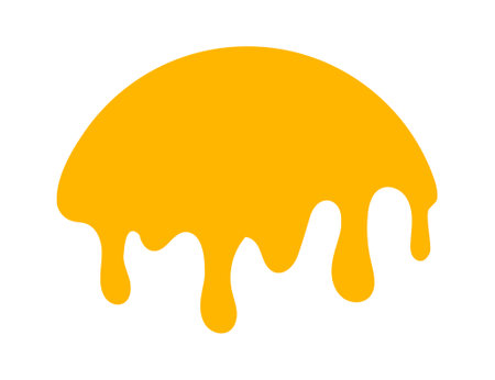 dripping honey, melting honey, honey splash shape, droplet honey bee, sweet liquidのイラスト素材