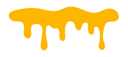 dripping honey, melting honey, honey splash shape, droplet honey bee, sweet liquidのイラスト素材