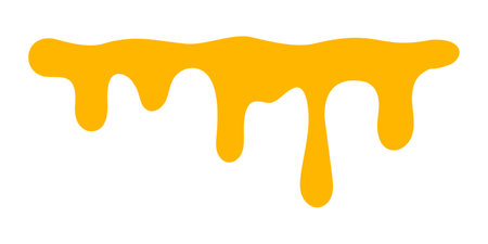 dripping honey, melting honey, honey splash shape, droplet honey bee, sweet liquidのイラスト素材