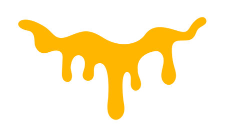 dripping honey, melting honey, honey splash shape, droplet honey bee, sweet liquidのイラスト素材