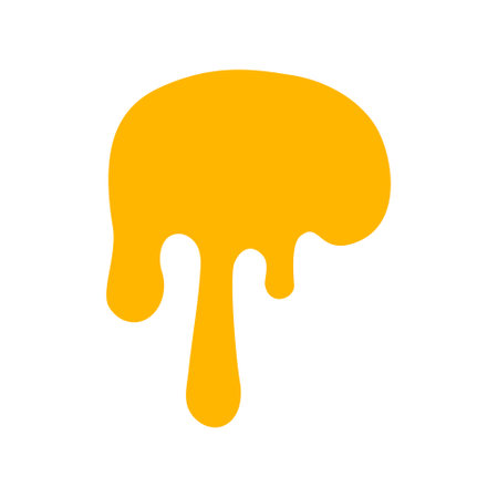 dripping honey, melting honey, honey splash shape, droplet honey bee, sweet liquidのイラスト素材