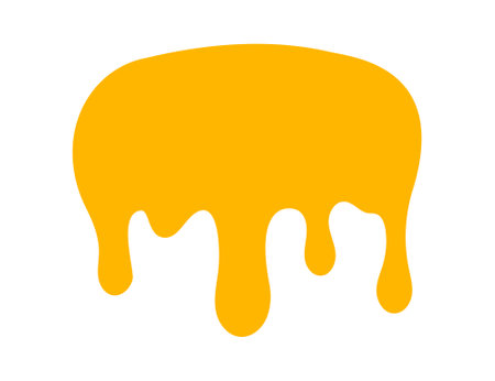 dripping honey, melting honey, honey splash shape, droplet honey bee, sweet liquidのイラスト素材