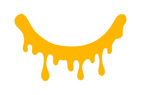dripping honey, melting honey, honey splash shape, droplet honey bee, sweet liquidのイラスト素材