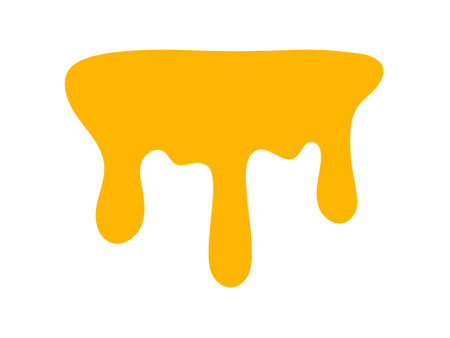 dripping honey, melting honey, honey splash shape, droplet honey bee, sweet liquidのイラスト素材