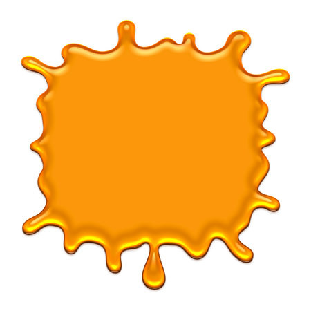 dripping honey, melting honey, honey splash shape, droplet honey bee, sweet liquidの写真素材
