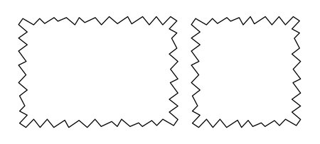 Frame Doodle Line Hand Drawn, Picture Frame, Outline Border Frame, Scribble Frame Cuteのイラスト素材