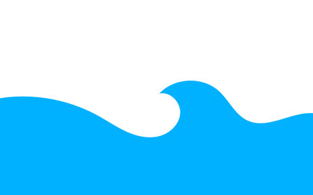 water wavy splash shape, sea waves, landscape water ripple for background, water surface, ocean graphic patternのイラスト素材