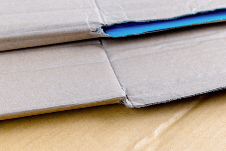 corrugated cardboard texture, brown carton paper for packaging industry, recycling, logistics,...
