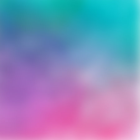 A soft, blurred abstract background with a smooth gradient transitioning from purple and pink to teal and blue, offering a gentle color blend.の写真素材