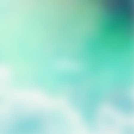 A soft, blurred abstract background features a gentle blend of teal and mint green with lighter areas, creating a serene visual.の写真素材