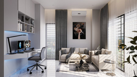 Fashionable Flooring Choosing the Best Option for Your Living Room.jpgの写真素材