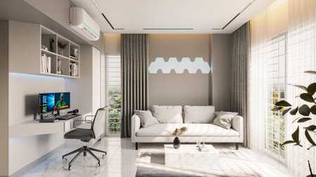 Recreational Entertainment Adding Fun and Games to Your Living Room Design.jpgの写真素材